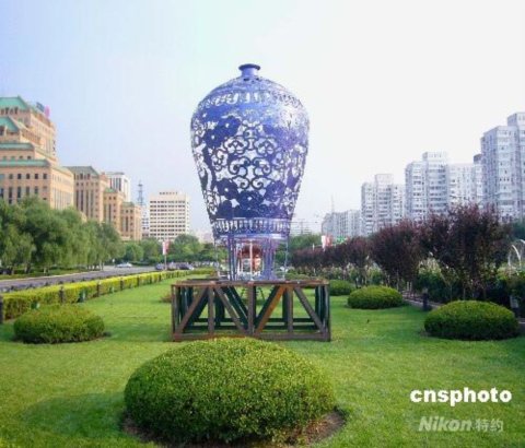 奧運主題花壇、綠化景觀