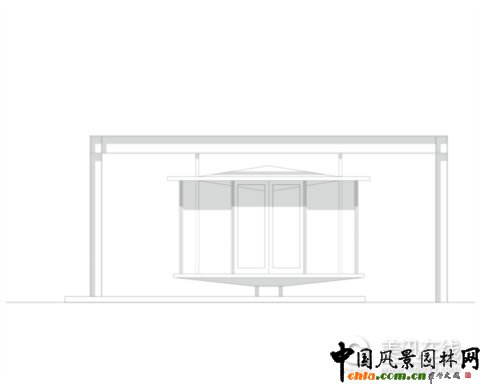 美國貝塞斯達的一座花園茶室設計