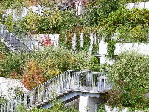 日本ACROS福岡：臺階狀屋頂花園(圖)