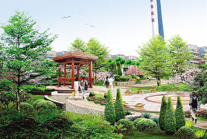 天津漓江里小游園 中國(guó)風(fēng)景園林網(wǎng)