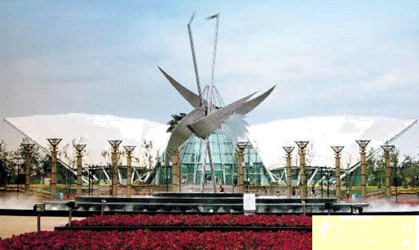 劉秀晨 綠色的云 北京 國(guó)際雕塑園 中國(guó)風(fēng)景園林網(wǎng)