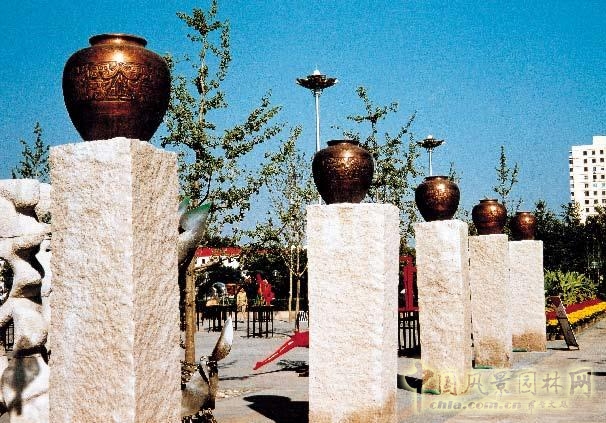劉秀晨 綠色的云 北京 國際雕塑園 中國風(fēng)景園林網(wǎng)