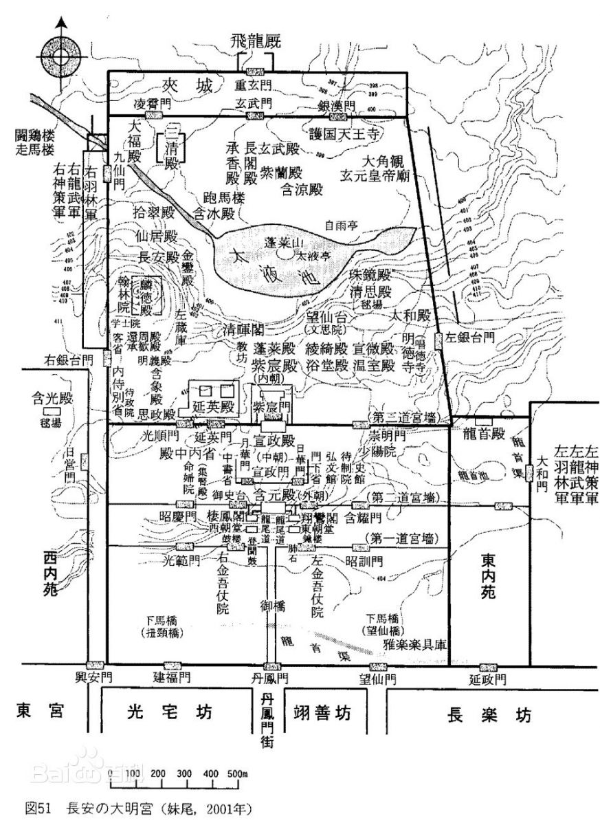 大明宮布局圖