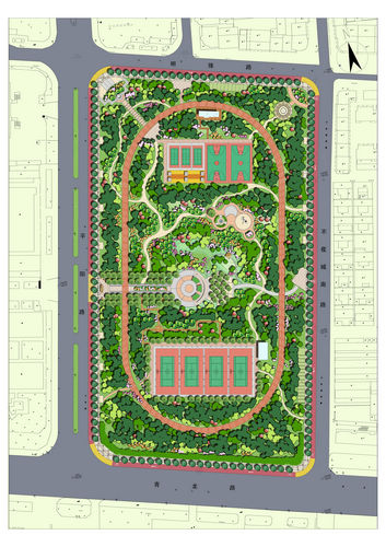 新泰體育公園 體育公園 景觀設計 