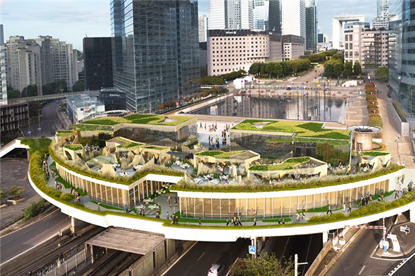 巴黎拉德芳斯區氧氣公園景觀設計