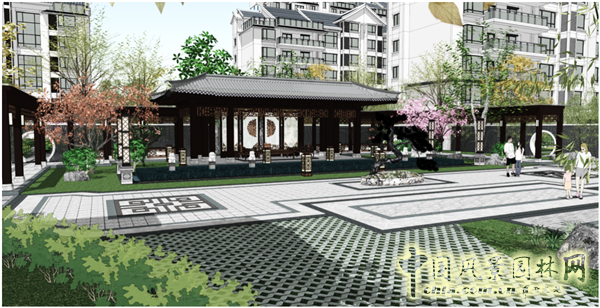 中天建中：河南開封新區·眾意馨園大型居住區景觀項目