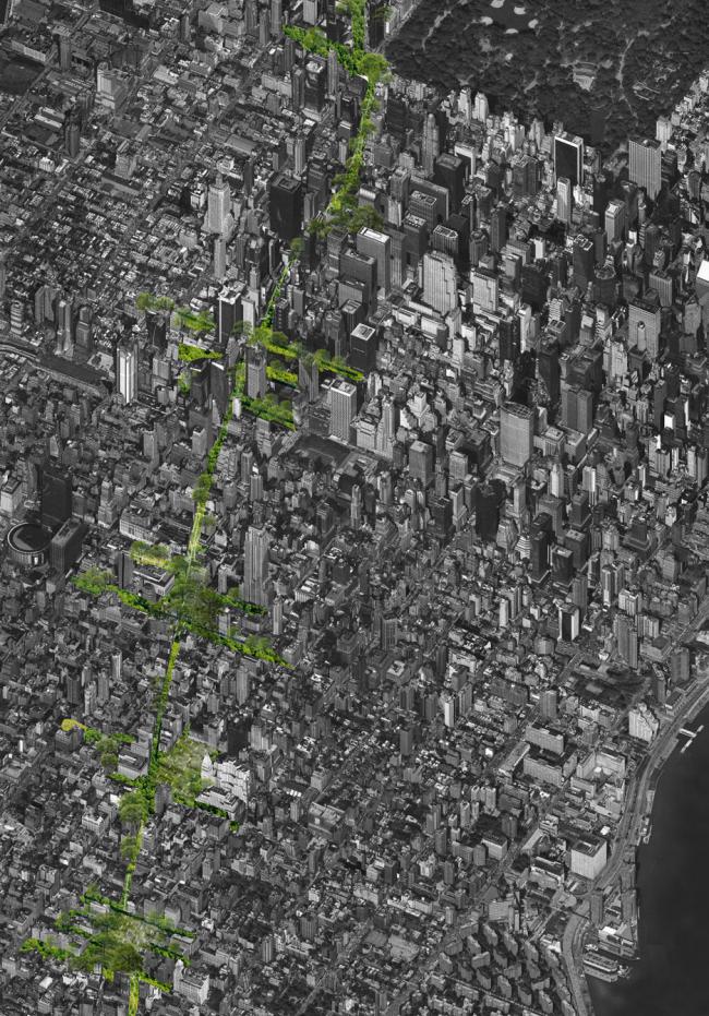 紐約大規(guī)模線狀綠地規(guī)劃 交匯百老匯和主干道 