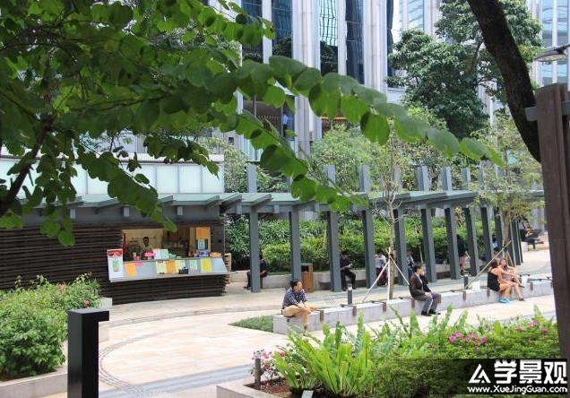 仿中古式花園——香港港灣道花園景觀
