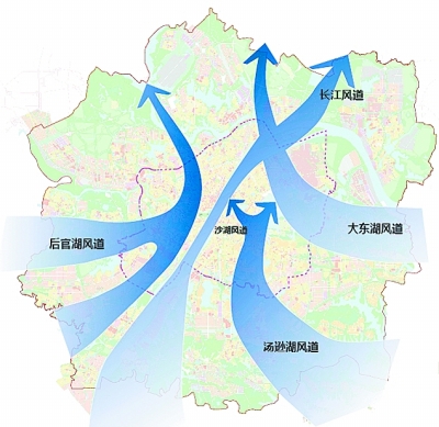 武漢將啟用風道規劃為城市“引風”