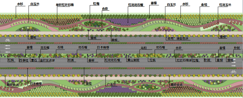 2016園冶杯專業(yè)獎參賽項目: 懷遠縣S307道路園林景觀工程設(shè)計
