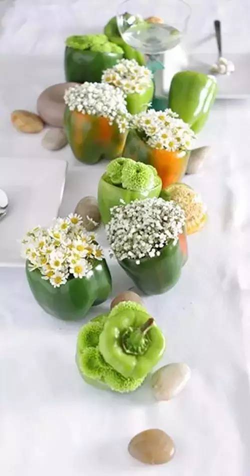 用吃不完的蔬果做絕美插花