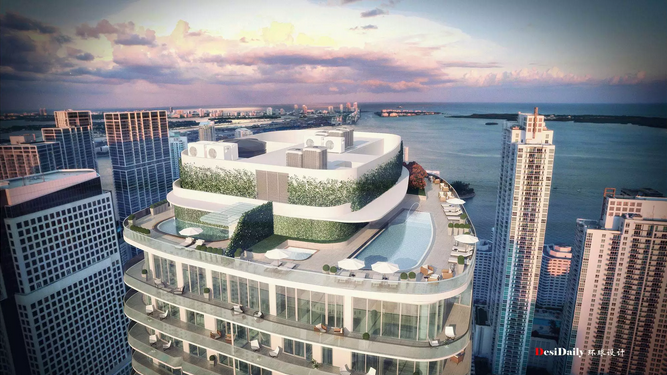 360°環形大陽臺的極致奢華海景公寓