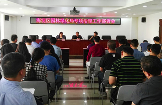 海淀區(qū)園林綠化局部署專項治理工作