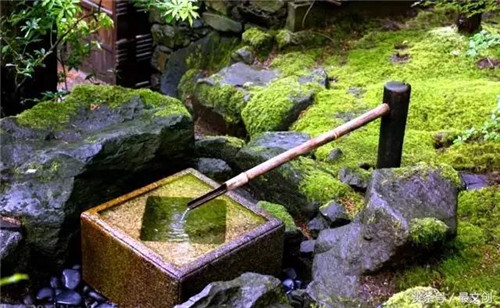 竹噴泉 庭院里的禪意