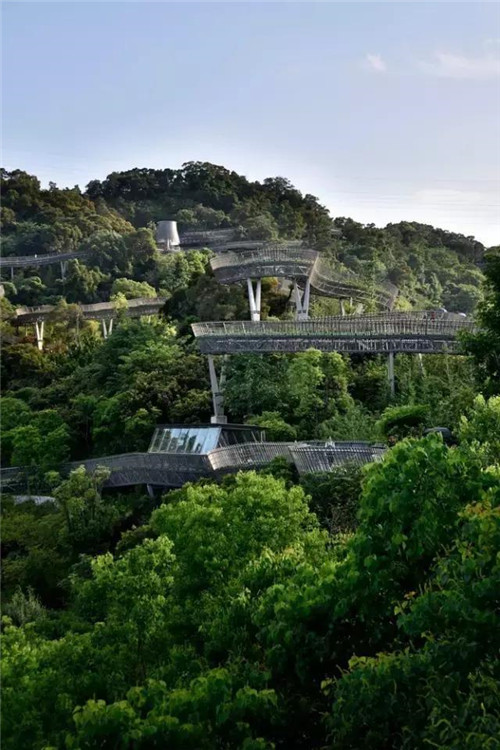 首條空中自行車道在福建廈門建起來
