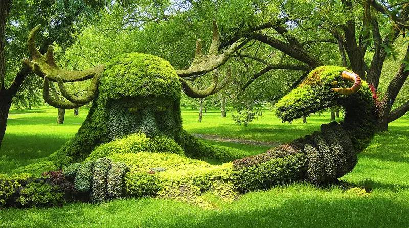 植物雕塑的城市景觀你見過嗎？