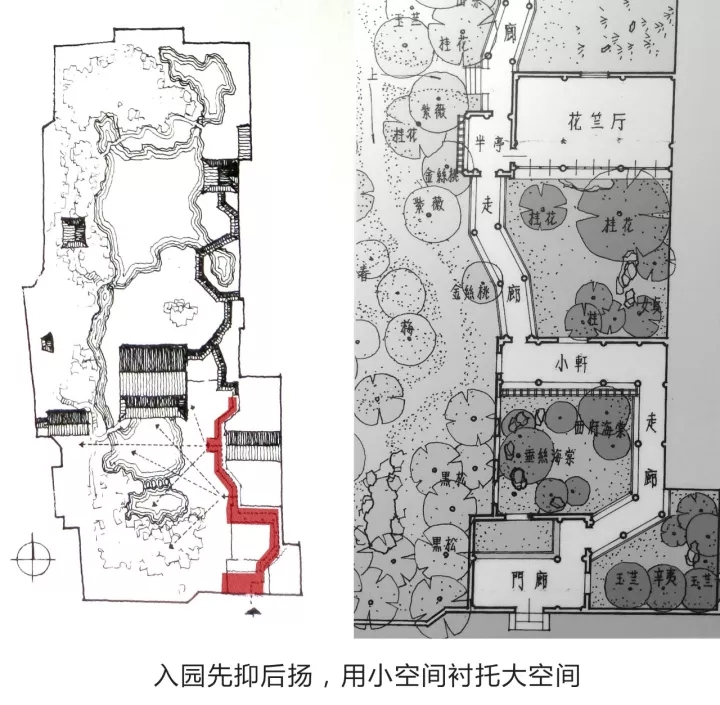 瞻園的空間布局分析