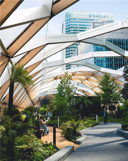 倫敦屋頂花園Crossrail Place Roof Garden