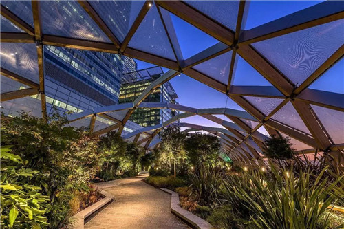 倫敦屋頂花園Crossrail Place Roof Garden