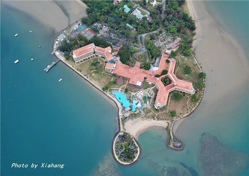 航拍沙巴最美酒店，俯瞰東姑阿都拉曼公園