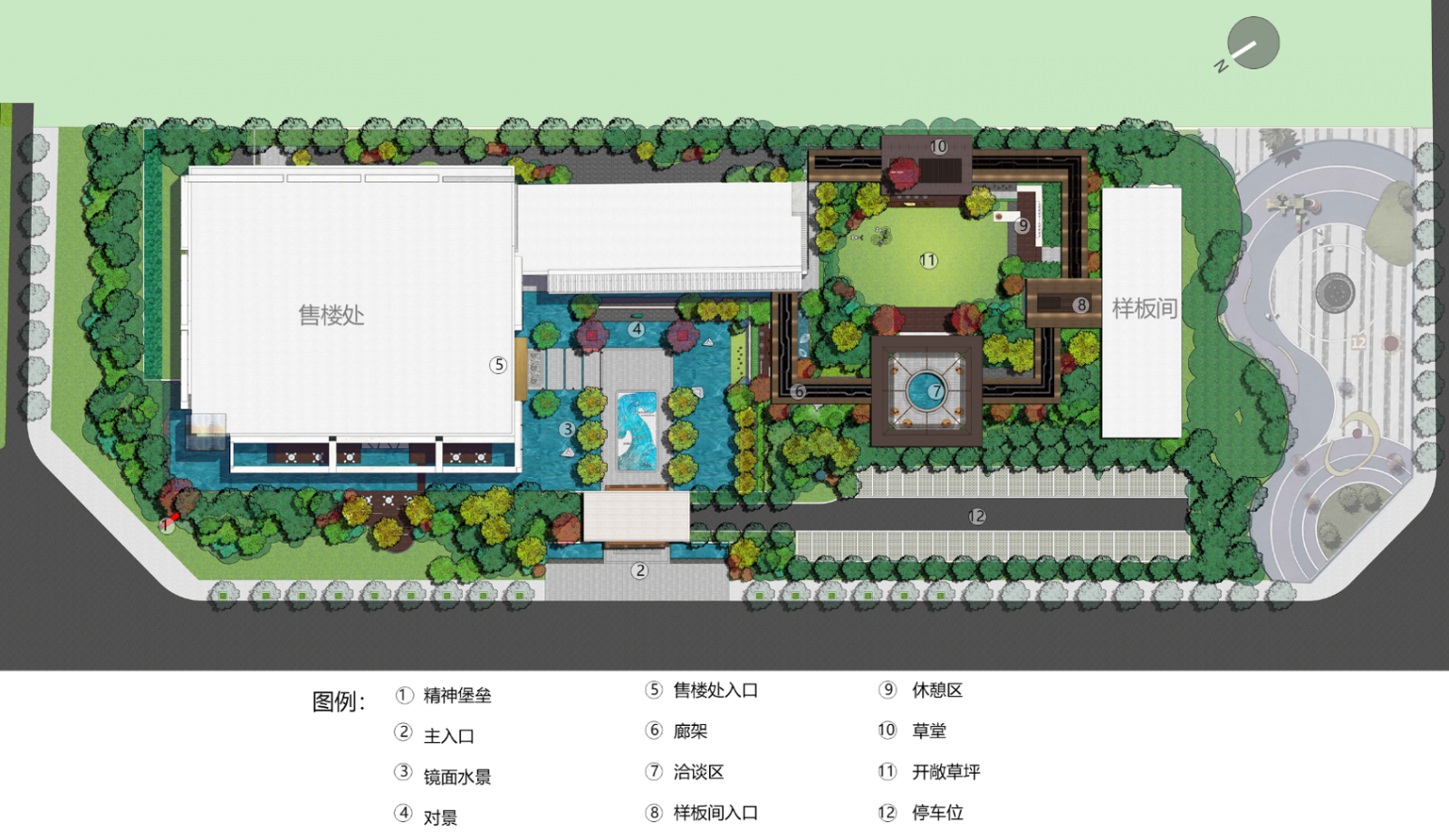園冶杯專業獎：成都鑫苑中國·五彩城——售樓處景觀方案設計
