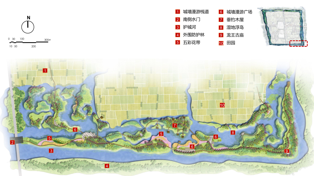 園冶杯專業獎：湖北荊州郢城文化小鎮概念性規劃方案