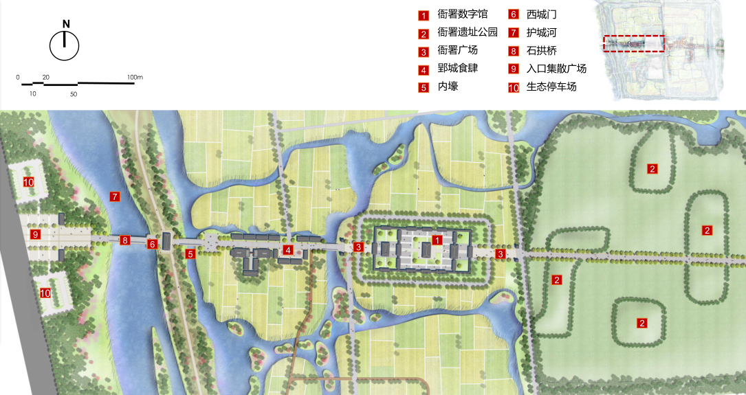 園冶杯專業獎：湖北荊州郢城文化小鎮概念性規劃方案