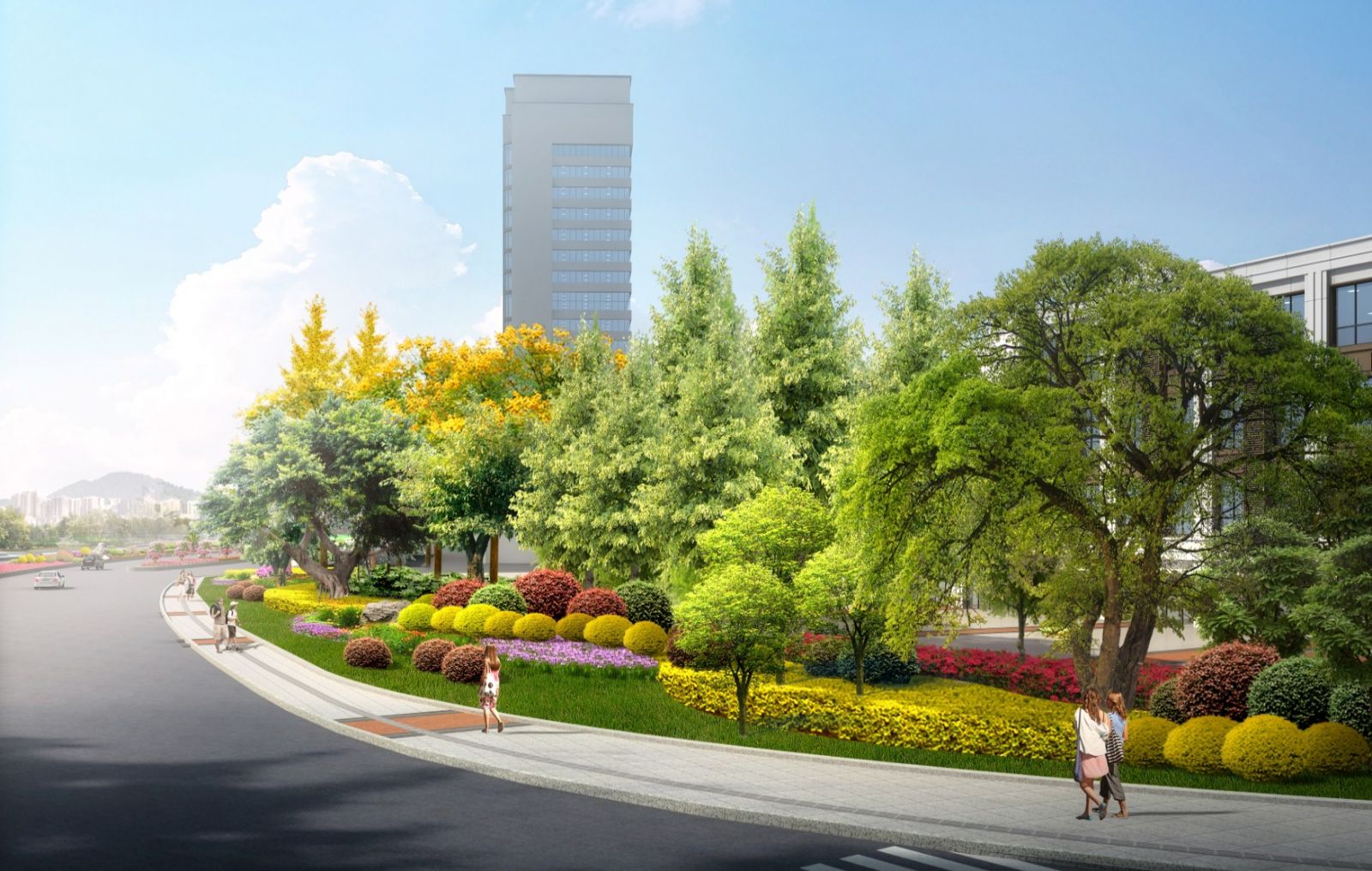 園冶杯專業(yè)獎：資陽市嬌子大道綜合整治建設工程-節(jié)點景觀提升