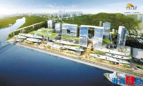 廈門最大城市綜合體“海上世界”主建筑封頂