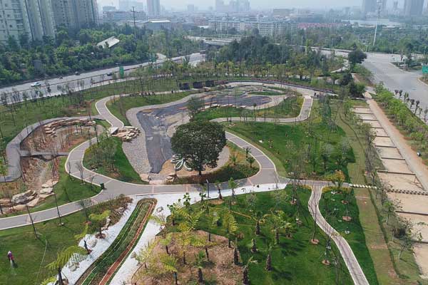 云南首個開放式海綿城市濕地公園建成
