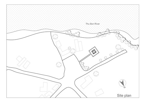 越南廣南省奠坂區Thu Bon岸邊的陶土工作室