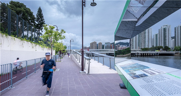 充滿活力的散步道活動場所——香港沙田濱河棧道