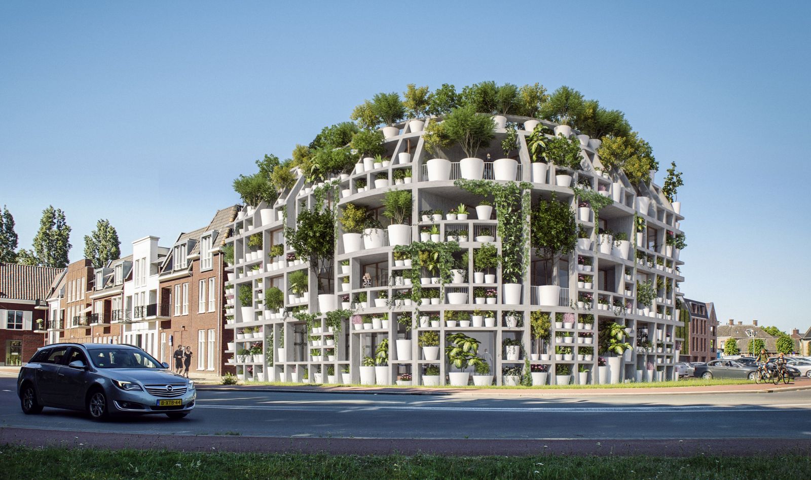"綠色之墅"：覆滿植物的街角住宅