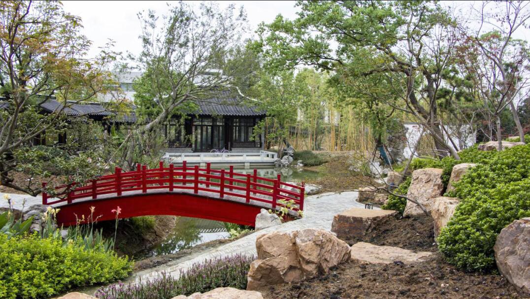 第十四屆中國(guó)國(guó)際園博會(huì)揚(yáng)州展園基本建成