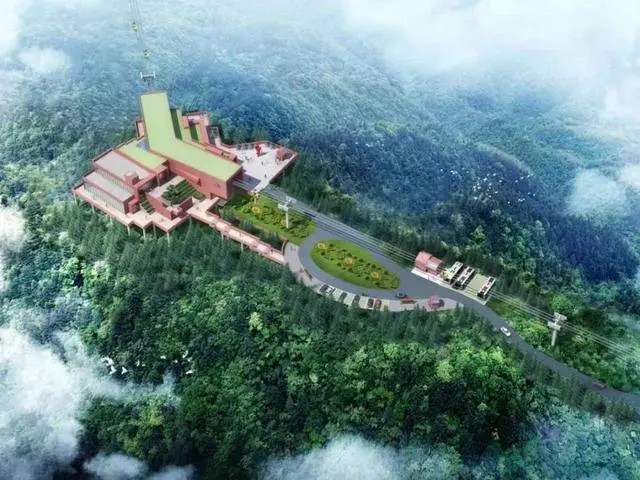 國內在建最長景觀索道預計明年5月可投入使用