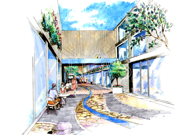 天津市老城廂堂中堂商業街景觀設計