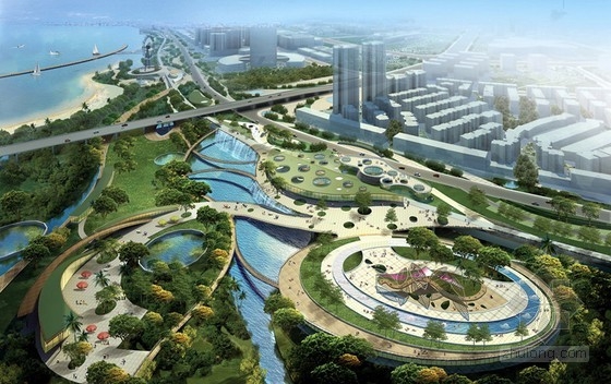 畢路德設(shè)計的四川遂寧涪江濕地公園
