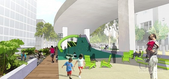 CMG設計的樞紐街景與奧斯卡公園
