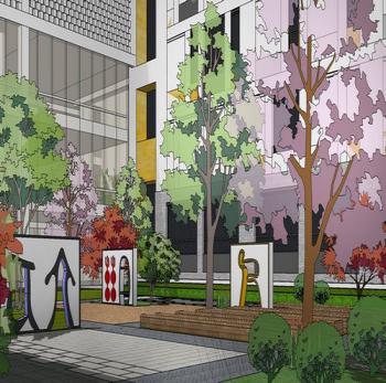 同圓作品：濟寧·微山縣瓔軒幼兒園及小學景觀設計