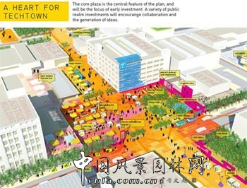 2014ASLA專業(yè)獎(18):底特律中心科技區(qū)規(guī)劃