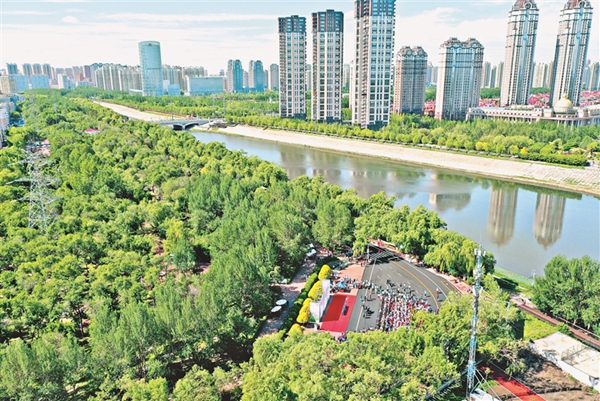 哈爾濱沿江最大生態景觀公園開放